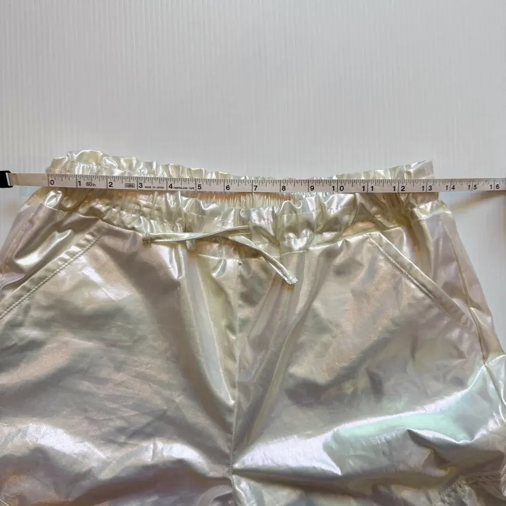 Iridescent Parachute Pants Pearl Rave Festival Y2K Cyber Girl’s XL (Women’s XS) - Picture 9 of 16